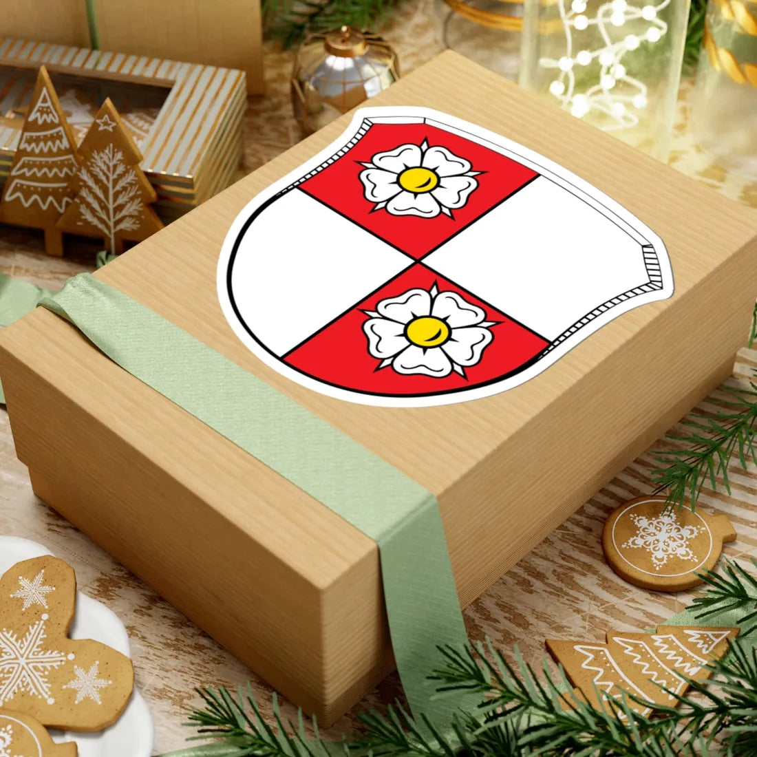 DEU Altertheim Unterfranken COA (Germany) (Coat of Arms) STICKER Vinyl Kiss-Cut Decal - The Sticker Space