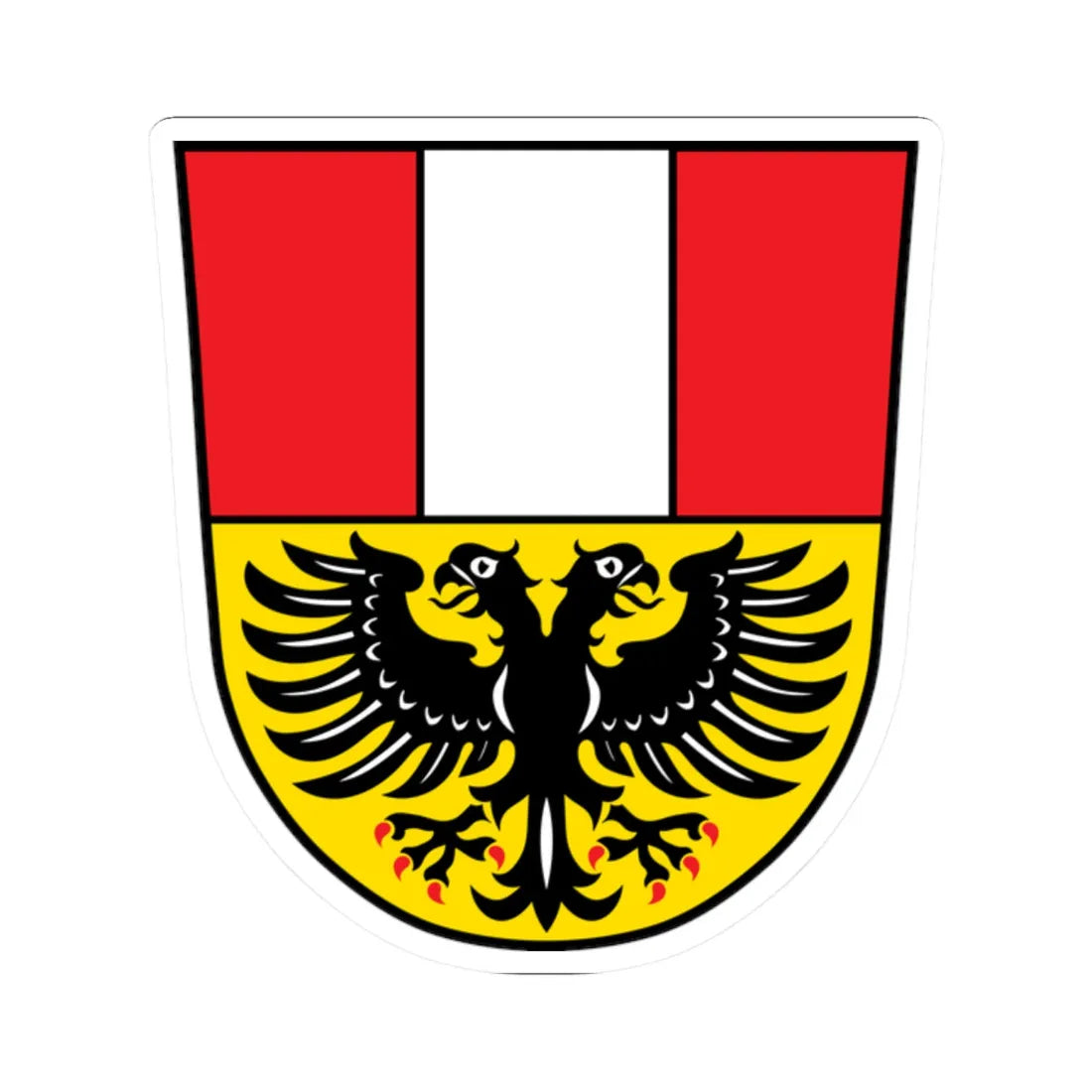 DEU Altfraunhofen COA (Germany) (Coat of Arms) STICKER Vinyl Kiss-Cut Decal 2 Inch White - The Sticker Space