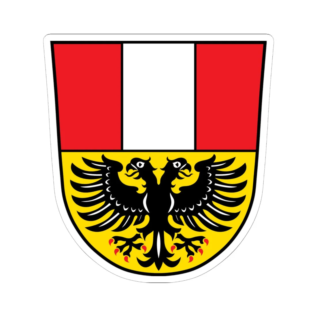 DEU Altfraunhofen COA (Germany) (Coat of Arms) STICKER Vinyl Kiss-Cut Decal 6 Inch White - The Sticker Space