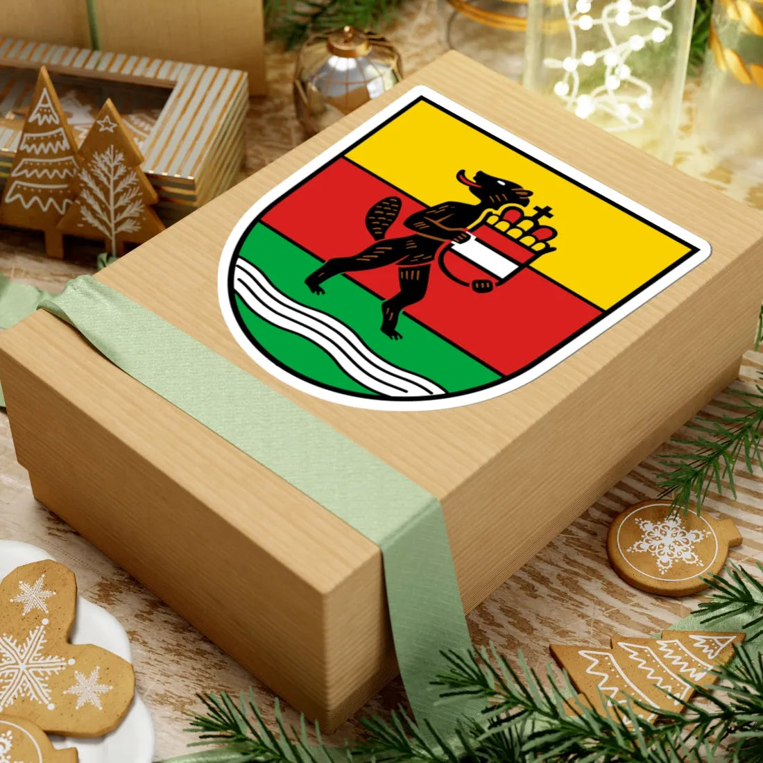 DEU Altheim bei Riedlingen COA (Germany) (Coat of Arms) STICKER Vinyl Kiss-Cut Decal - The Sticker Space