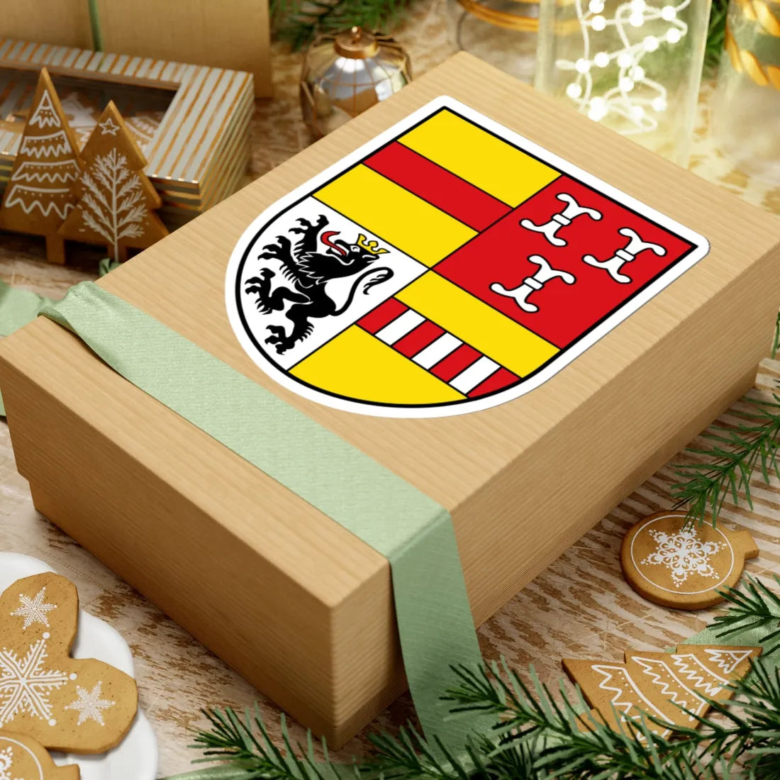 DEU Altkreis Borken COA (Germany) (Coat of Arms) STICKER Vinyl Kiss-Cut Decal - The Sticker Space