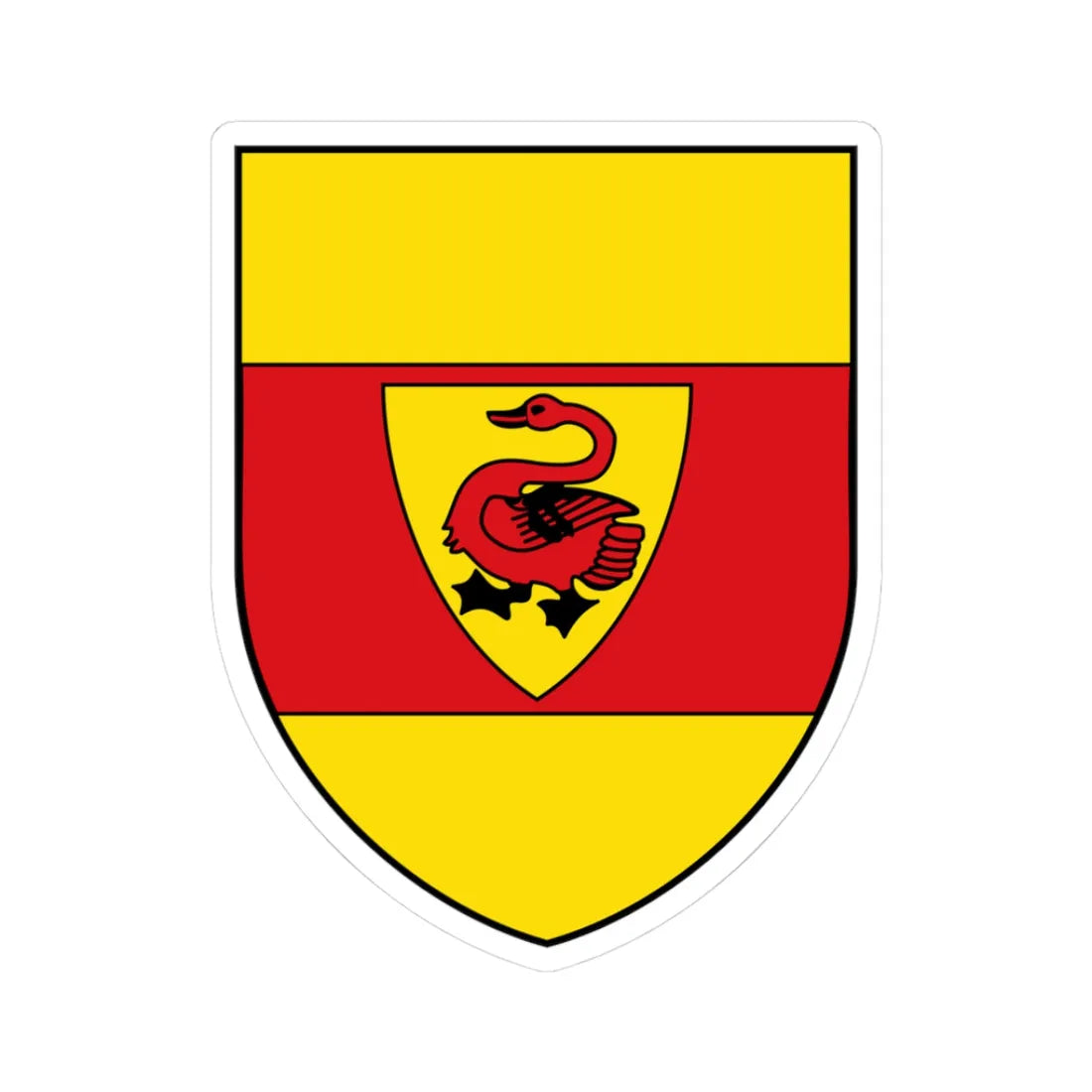 DEU Altkreis Steinfurt COA (Germany) (Coat of Arms) STICKER Vinyl Kiss-Cut Decal 3 Inch White - The Sticker Space