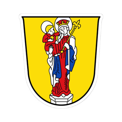 DEU Altoetting COA (Germany) (Coat of Arms) STICKER Vinyl Kiss-Cut Decal 4 Inch White - The Sticker Space