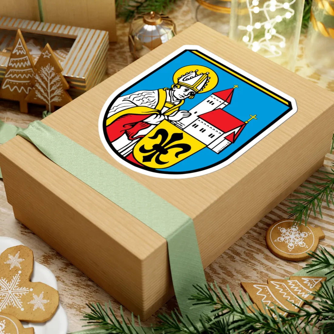 DEU Altomünster COA (Germany) (Coat of Arms) STICKER Vinyl Kiss-Cut Decal - The Sticker Space