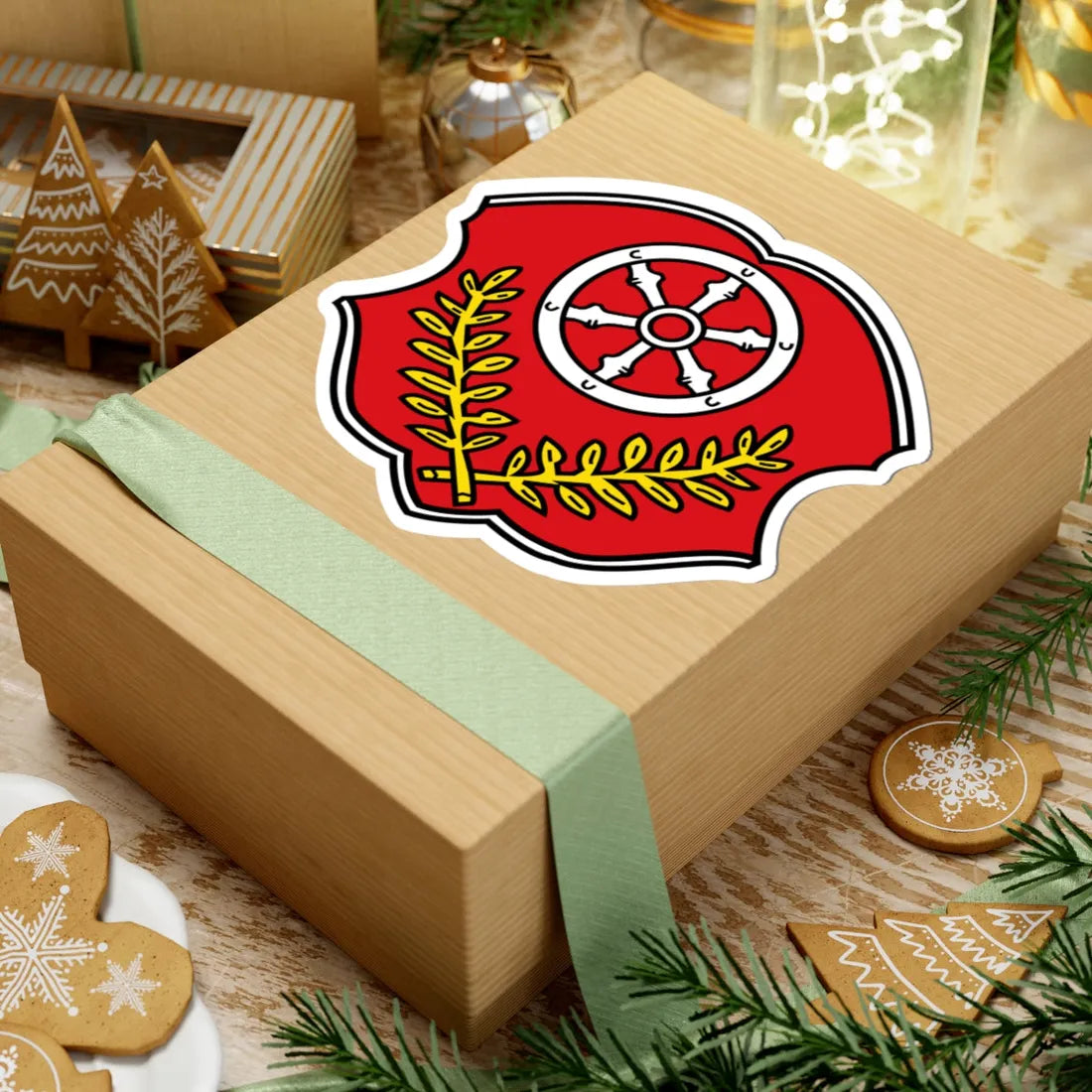 DEU Alzenau COA (Germany) (Coat of Arms) STICKER Vinyl Kiss-Cut Decal - The Sticker Space