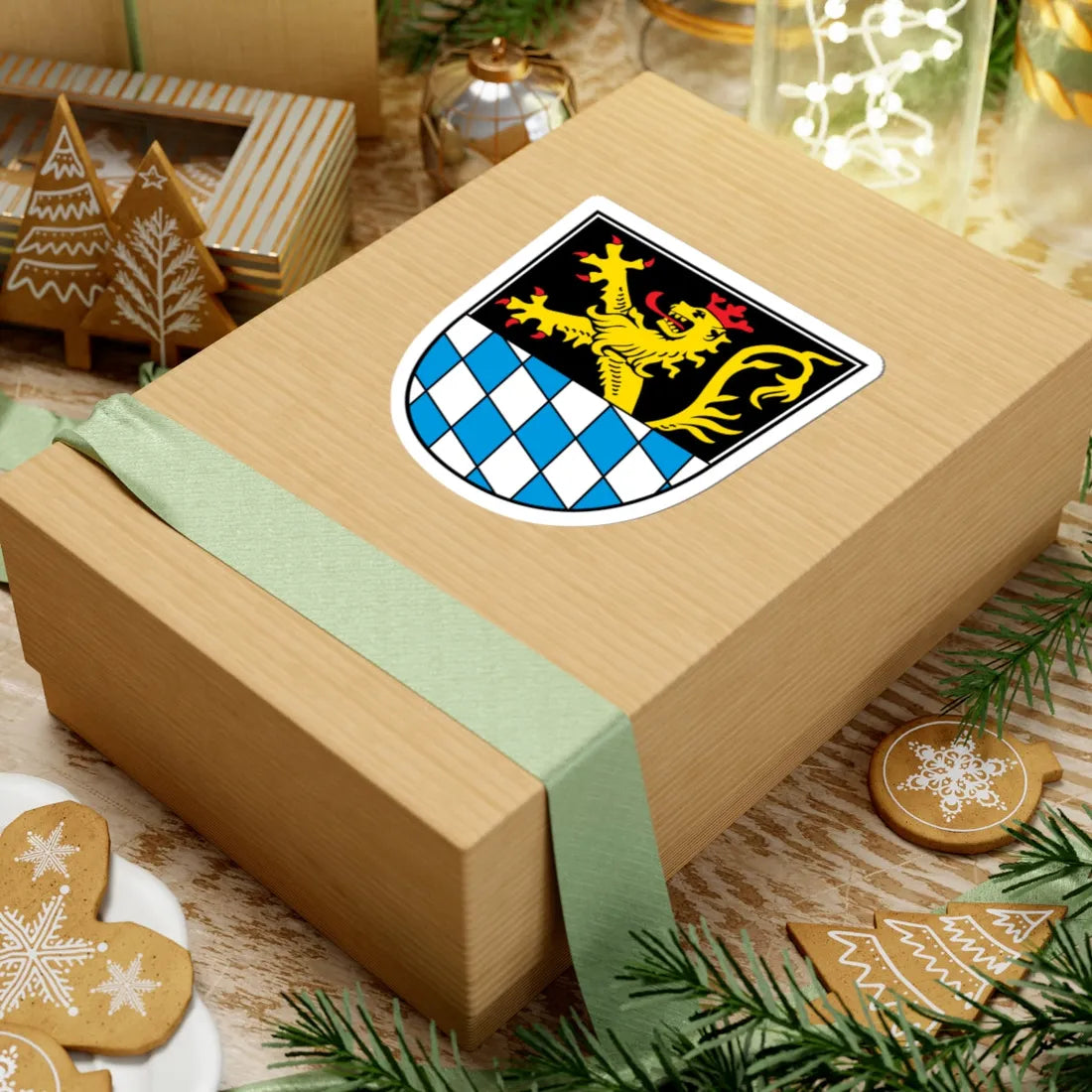 DEU Amberg COA (Germany) (Coat of Arms) STICKER Vinyl Kiss-Cut Decal - The Sticker Space