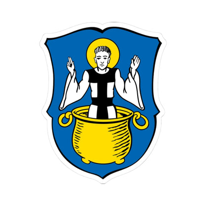 DEU Amerdingen COA (Germany) (Coat of Arms) STICKER Vinyl Kiss-Cut Decal 3 Inch White - The Sticker Space