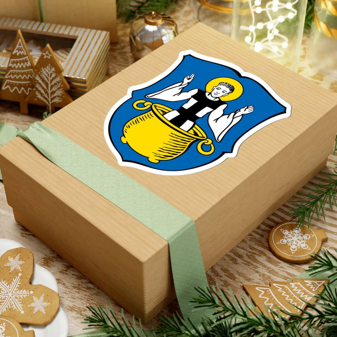 DEU Amerdingen COA (Germany) (Coat of Arms) STICKER Vinyl Kiss-Cut Decal - The Sticker Space