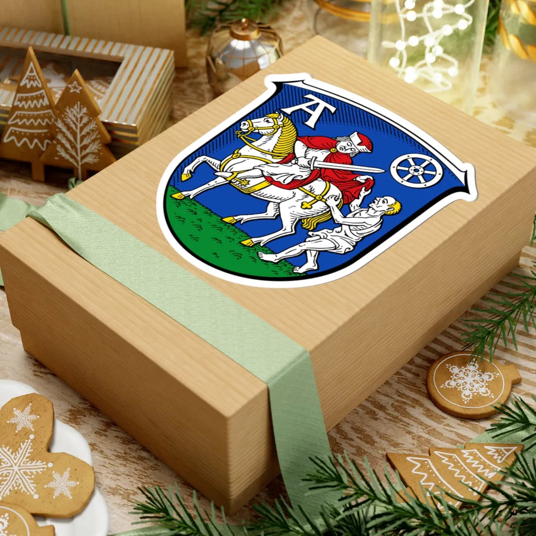 DEU Amöneburg COA (Germany) (Coat of Arms) STICKER Vinyl Kiss-Cut Decal - The Sticker Space