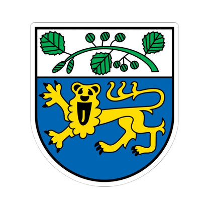 DEU Andechs COA (Germany) (Coat of Arms) STICKER Vinyl Kiss-Cut Decal 6 Inch White - The Sticker Space