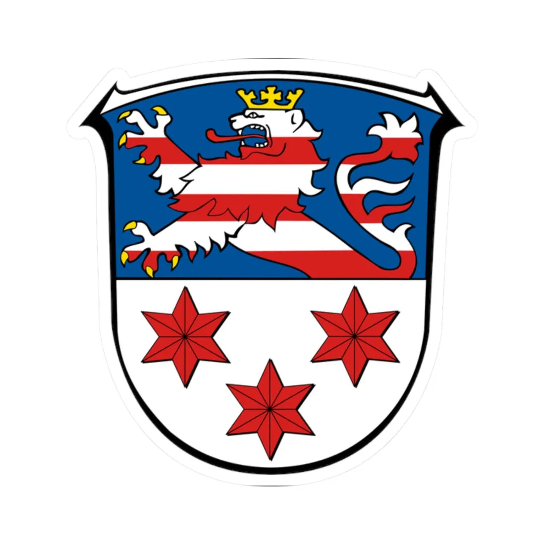 DEU Angelburg COA (Germany) (Coat of Arms) STICKER Vinyl Kiss-Cut Decal 2 Inch White - The Sticker Space