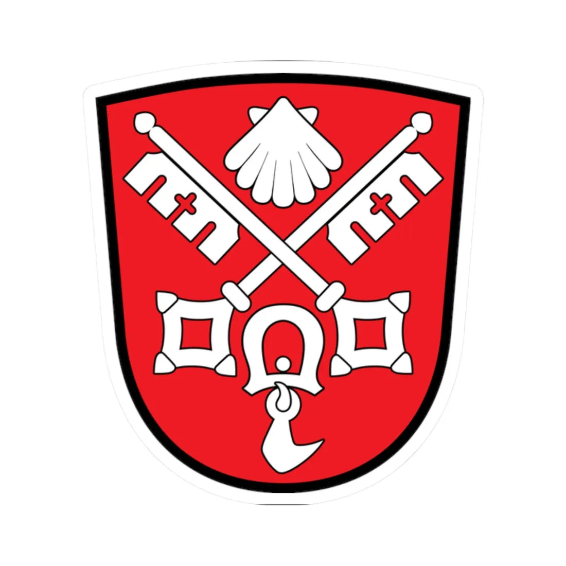DEU Anger COA (Germany) (Coat of Arms) STICKER Vinyl Kiss-Cut Decal 2 Inch White - The Sticker Space