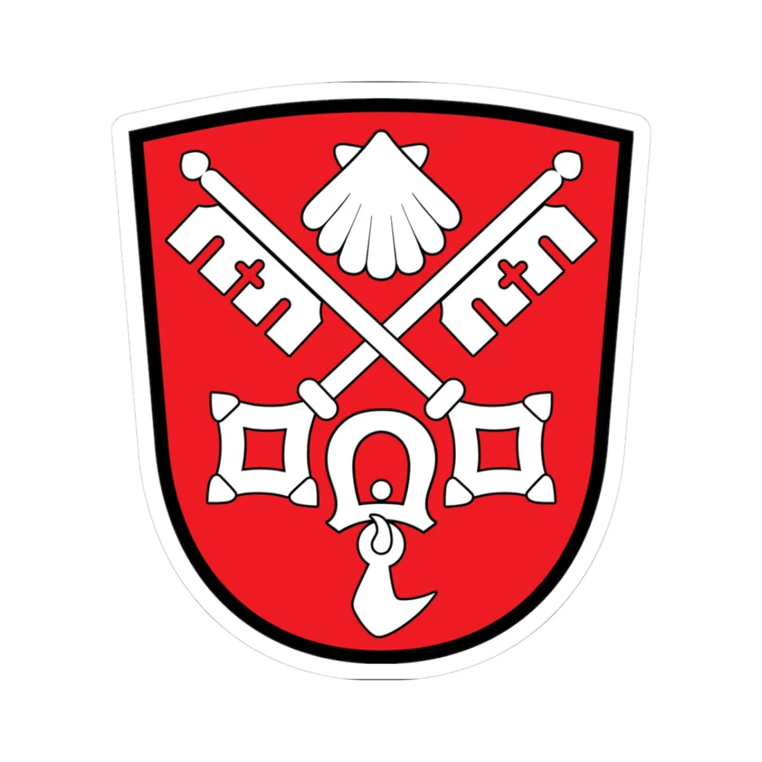 DEU Anger COA (Germany) (Coat of Arms) STICKER Vinyl Kiss-Cut Decal 3 Inch White - The Sticker Space
