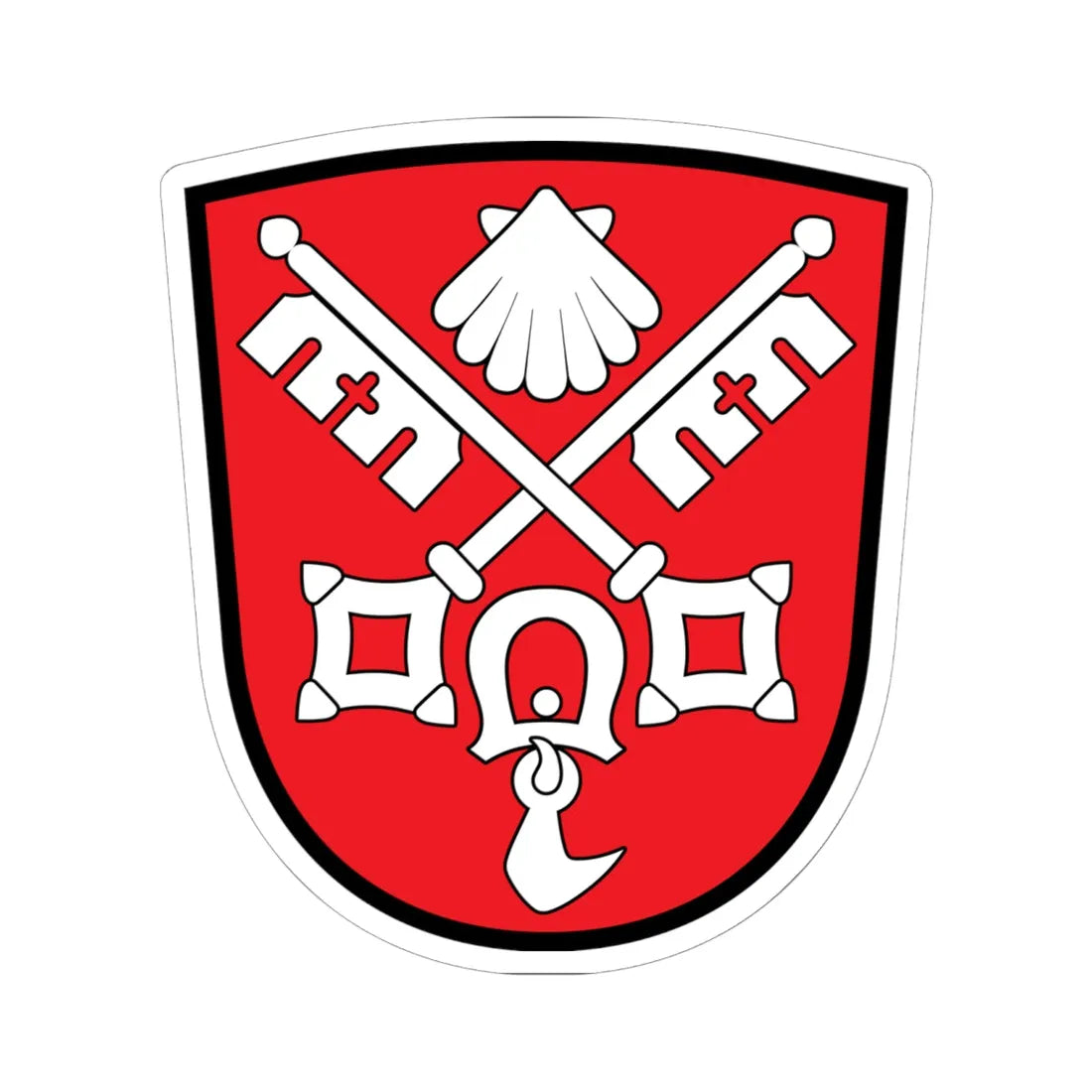 DEU Anger COA (Germany) (Coat of Arms) STICKER Vinyl Kiss-Cut Decal 6 Inch White - The Sticker Space