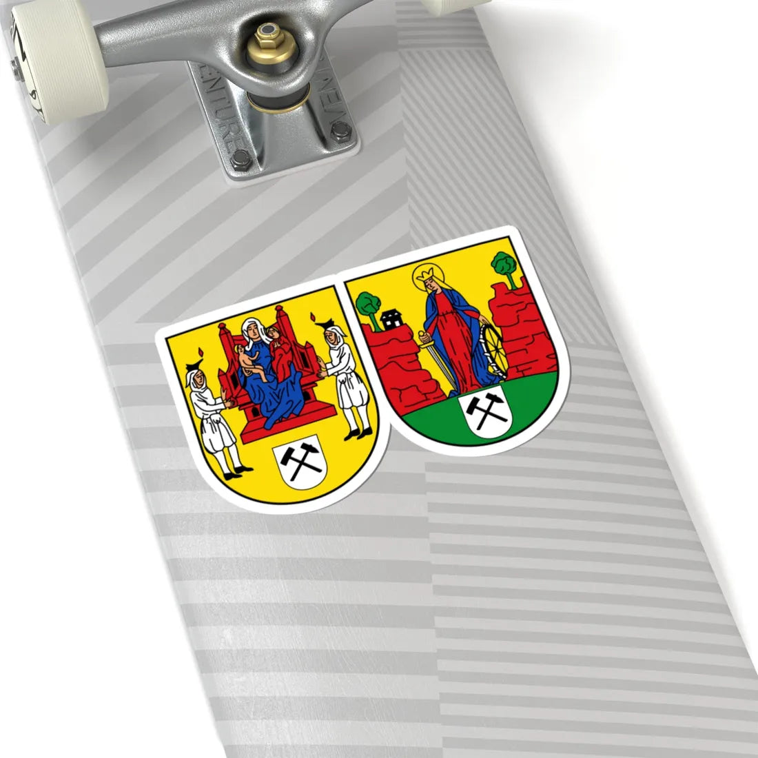 DEU Annaberg-Buchholz COA (Germany) (Coat of Arms) STICKER Vinyl Kiss-Cut Decal - The Sticker Space