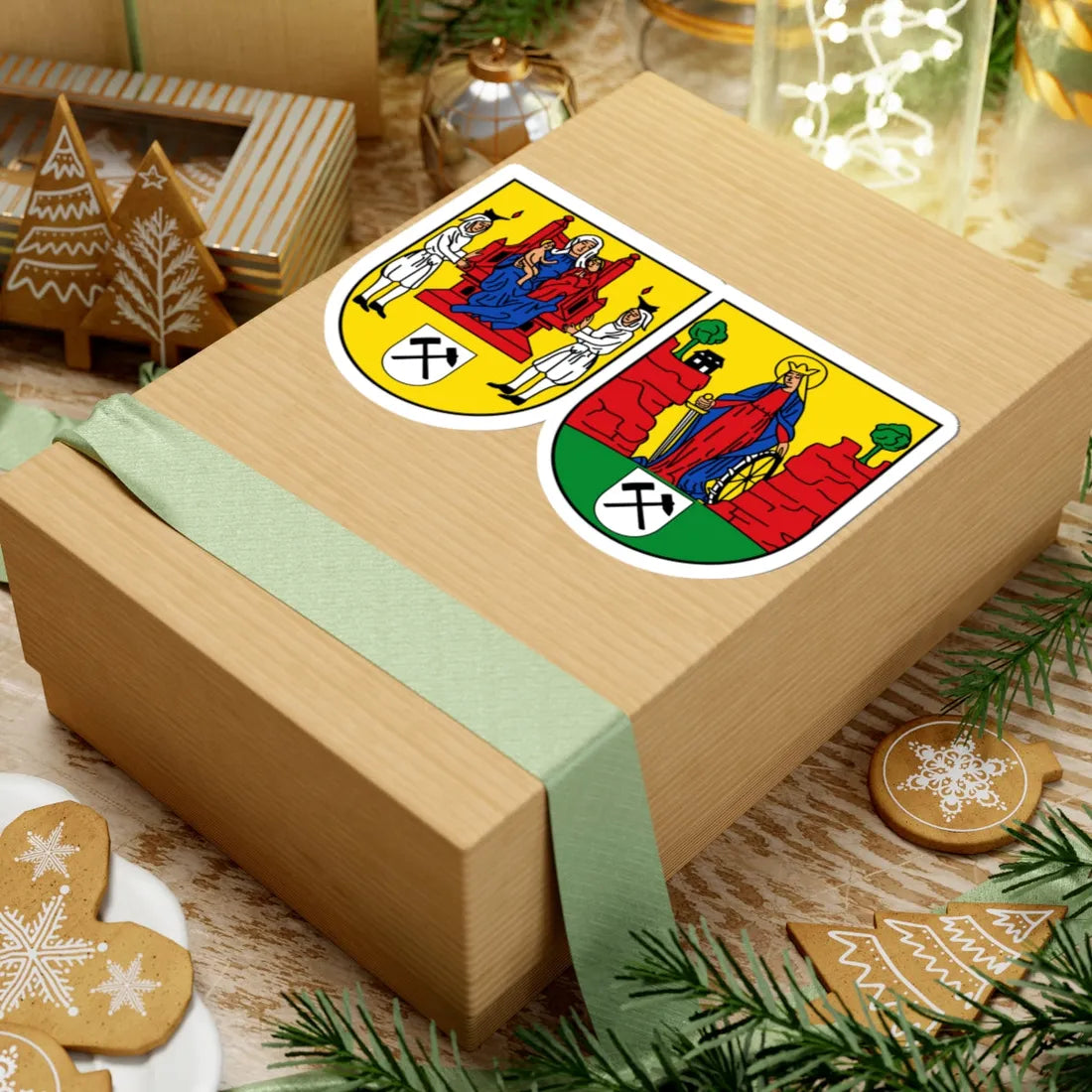 DEU Annaberg-Buchholz COA (Germany) (Coat of Arms) STICKER Vinyl Kiss-Cut Decal - The Sticker Space