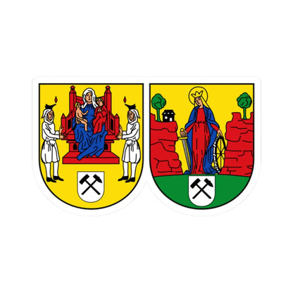 DEU Annaberg-Buchholz COA (Germany) (Coat of Arms) STICKER Vinyl Kiss-Cut Decal - The Sticker Space