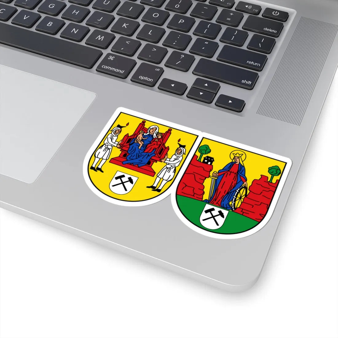 DEU Annaberg-Buchholz COA (Germany) (Coat of Arms) STICKER Vinyl Kiss-Cut Decal - The Sticker Space