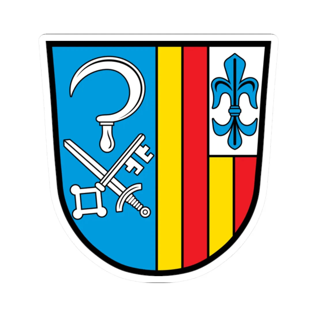 DEU Antdorf COA (Germany) (Coat of Arms) STICKER Vinyl Kiss-Cut Decal 2 Inch White - The Sticker Space
