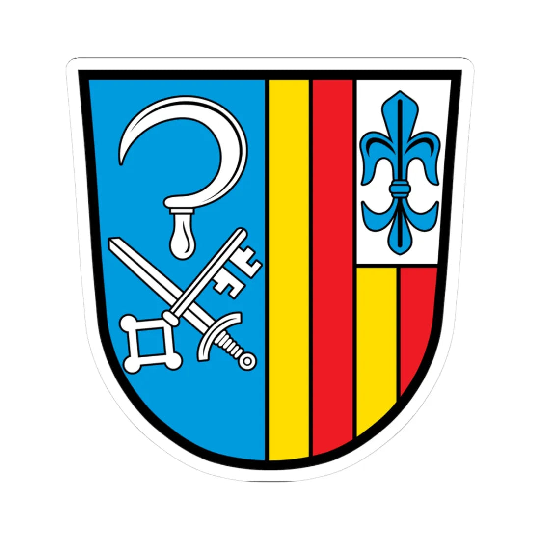 DEU Antdorf COA (Germany) (Coat of Arms) STICKER Vinyl Kiss-Cut Decal 3 Inch White - The Sticker Space