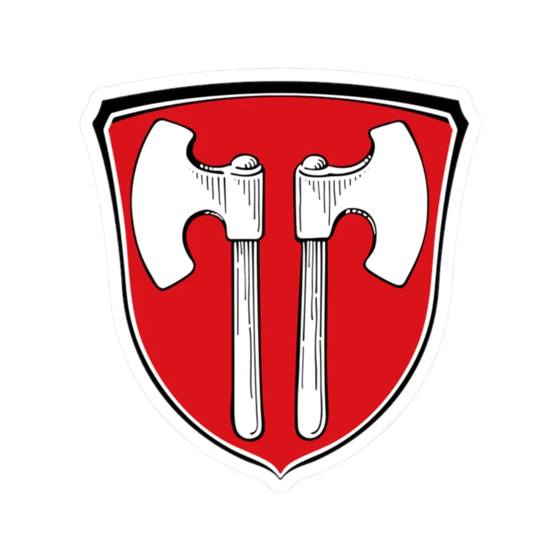 DEU Antrifttal COA (Germany) (Coat of Arms) STICKER Vinyl Kiss-Cut Decal 2 Inch White - The Sticker Space