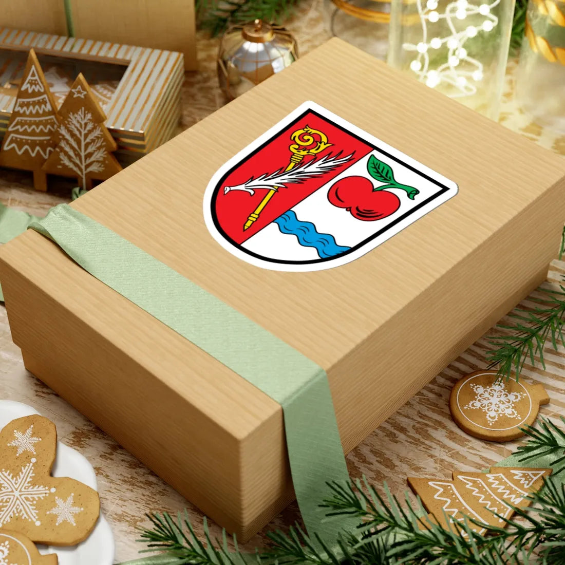 DEU Apfeltrach COA (Germany) (Coat of Arms) STICKER Vinyl Kiss-Cut Decal - The Sticker Space