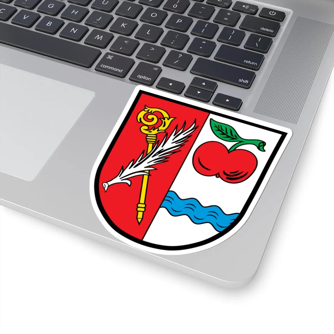 DEU Apfeltrach COA (Germany) (Coat of Arms) STICKER Vinyl Kiss-Cut Decal - The Sticker Space