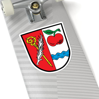 DEU Apfeltrach COA (Germany) (Coat of Arms) STICKER Vinyl Kiss-Cut Decal - The Sticker Space