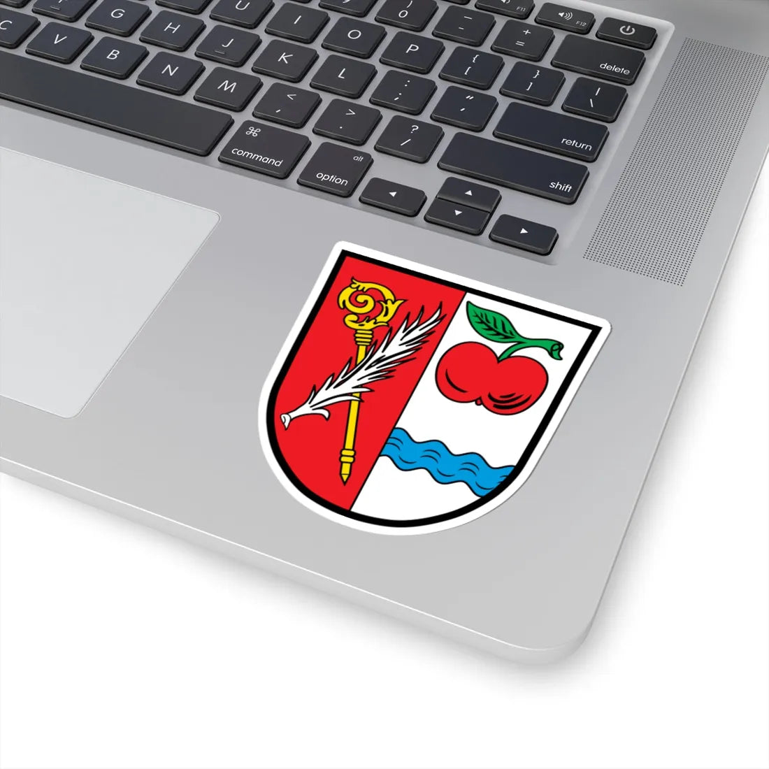 DEU Apfeltrach COA (Germany) (Coat of Arms) STICKER Vinyl Kiss-Cut Decal - The Sticker Space