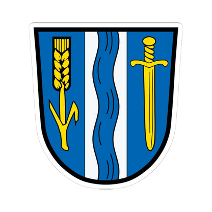 DEU Aresing COA (Germany) (Coat of Arms) STICKER Vinyl Kiss-Cut Decal 4 Inch White - The Sticker Space