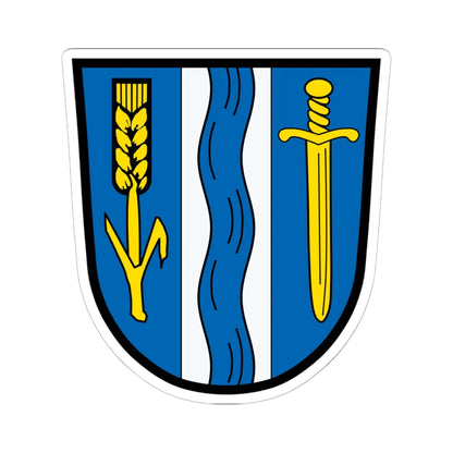 DEU Aresing COA (Germany) (Coat of Arms) STICKER Vinyl Kiss-Cut Decal 6 Inch White - The Sticker Space