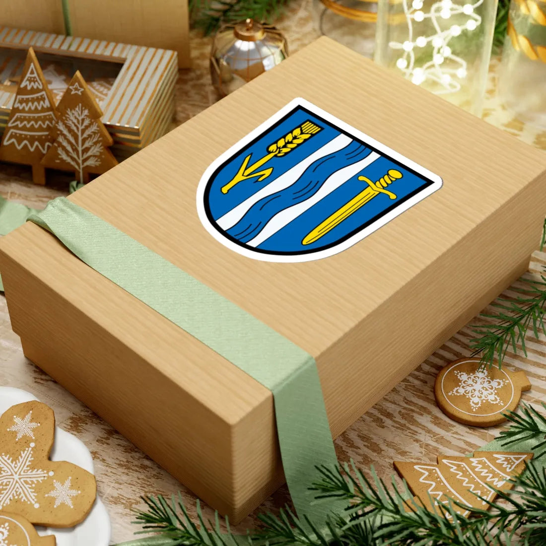 DEU Aresing COA (Germany) (Coat of Arms) STICKER Vinyl Kiss-Cut Decal - The Sticker Space