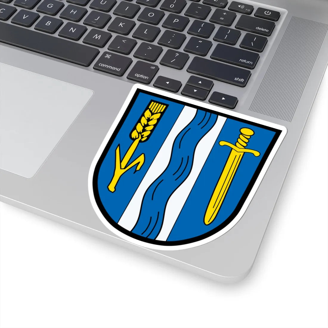 DEU Aresing COA (Germany) (Coat of Arms) STICKER Vinyl Kiss-Cut Decal - The Sticker Space