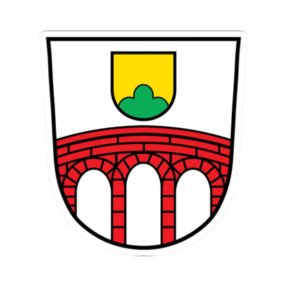 DEU Arnbruck COA (Germany) (Coat of Arms) STICKER Vinyl Kiss-Cut Decal 2 Inch White - The Sticker Space