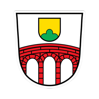 DEU Arnbruck COA (Germany) (Coat of Arms) STICKER Vinyl Kiss-Cut Decal 3 Inch White - The Sticker Space