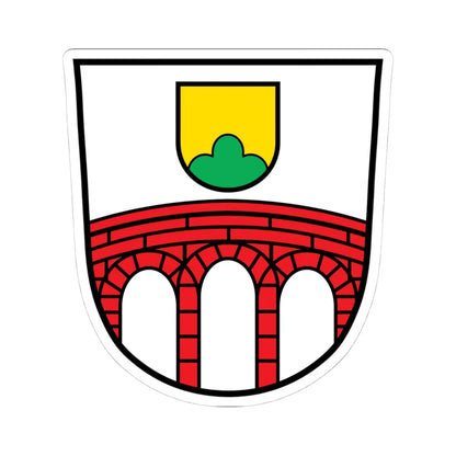 DEU Arnbruck COA (Germany) (Coat of Arms) STICKER Vinyl Kiss-Cut Decal 4 Inch White - The Sticker Space