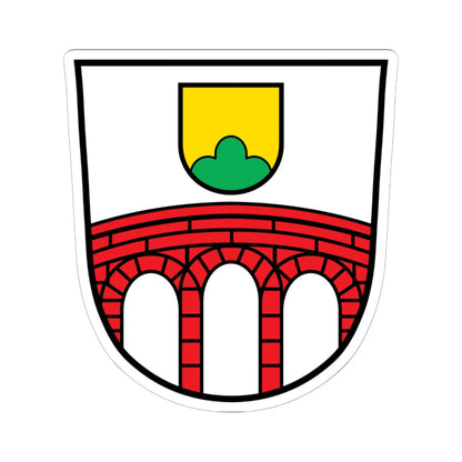 DEU Arnbruck COA (Germany) (Coat of Arms) STICKER Vinyl Kiss-Cut Decal 6 Inch White - The Sticker Space