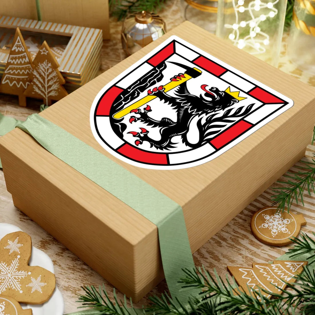 DEU Arzberg Oberfranken COA (Germany) (Coat of Arms) STICKER Vinyl Kiss-Cut Decal - The Sticker Space