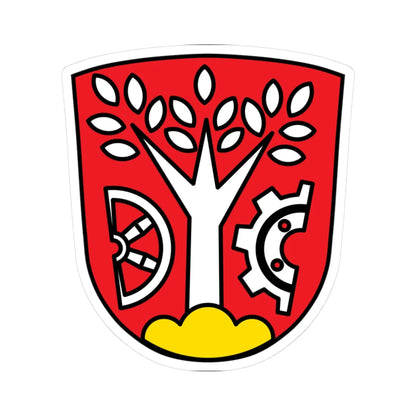 DEU Asbach-Bäumenheim COA (Germany) (Coat of Arms) STICKER Vinyl Kiss-Cut Decal 3 Inch White - The Sticker Space