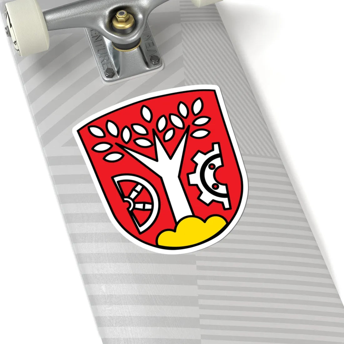 DEU Asbach-Bäumenheim COA (Germany) (Coat of Arms) STICKER Vinyl Kiss-Cut Decal - The Sticker Space