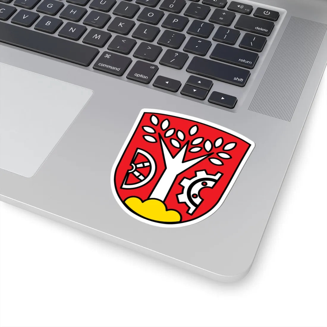 DEU Asbach-Bäumenheim COA (Germany) (Coat of Arms) STICKER Vinyl Kiss-Cut Decal - The Sticker Space