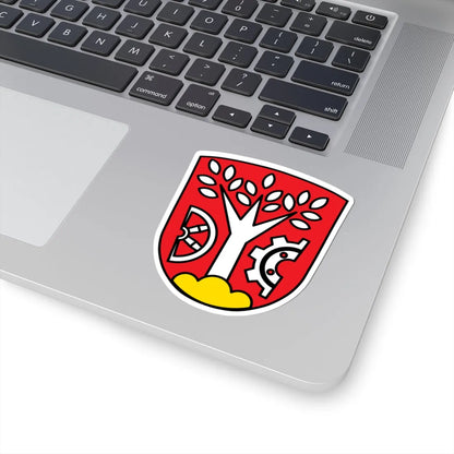 DEU Asbach-Bäumenheim COA (Germany) (Coat of Arms) STICKER Vinyl Kiss-Cut Decal - The Sticker Space