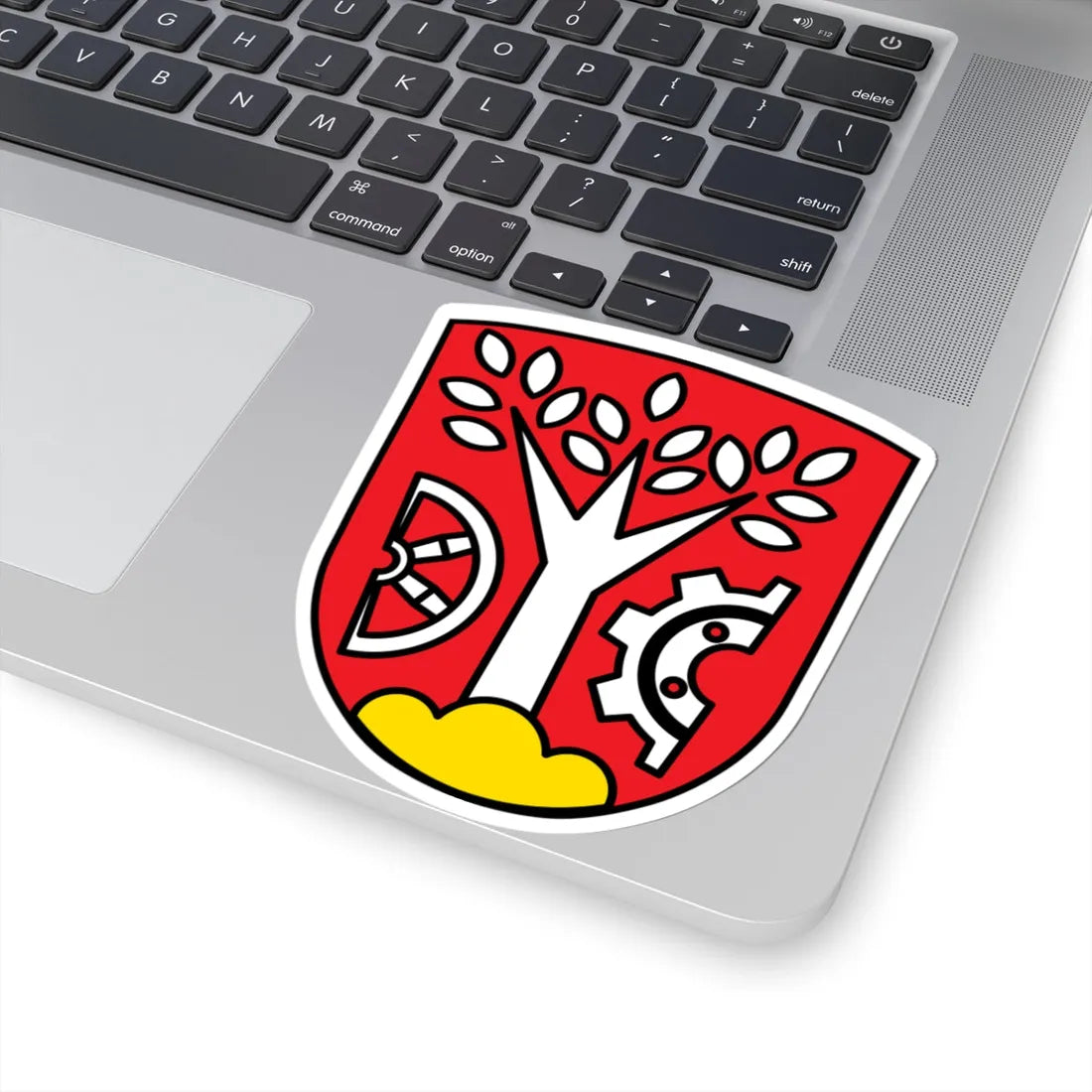 DEU Asbach-Bäumenheim COA (Germany) (Coat of Arms) STICKER Vinyl Kiss-Cut Decal - The Sticker Space