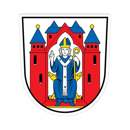 DEU Aschaffenburg COA (Germany) (Coat of Arms) STICKER Vinyl Kiss-Cut Decal 6 Inch White - The Sticker Space