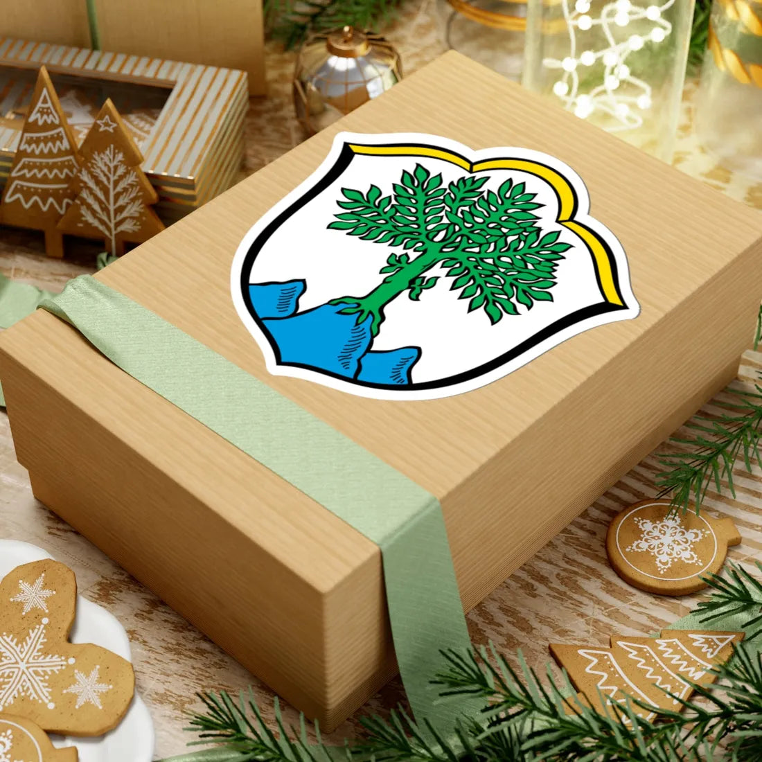 DEU Aschau im Chiemgau COA (Germany) (Coat of Arms) STICKER Vinyl Kiss-Cut Decal - The Sticker Space