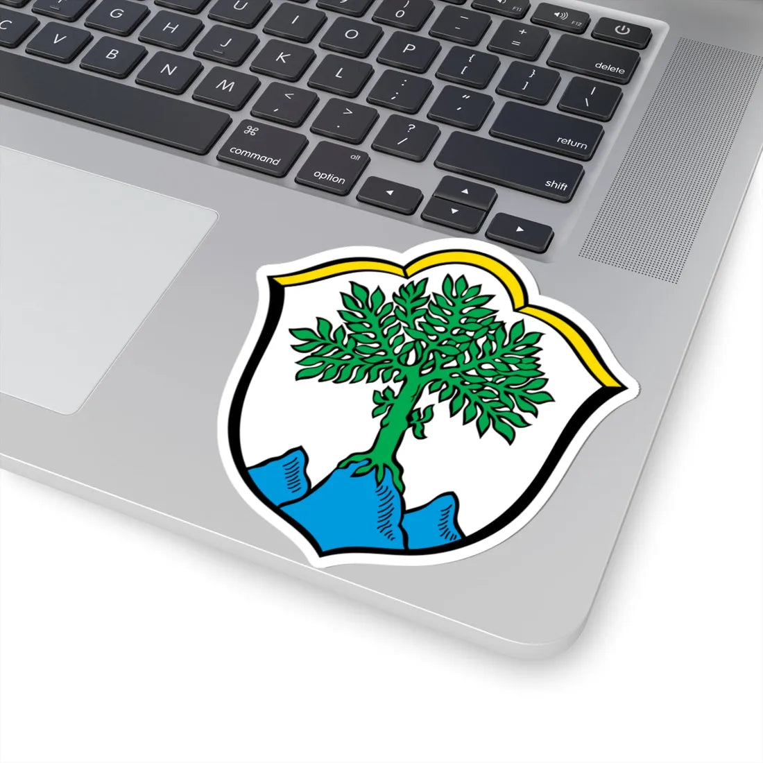 DEU Aschau im Chiemgau COA (Germany) (Coat of Arms) STICKER Vinyl Kiss-Cut Decal - The Sticker Space