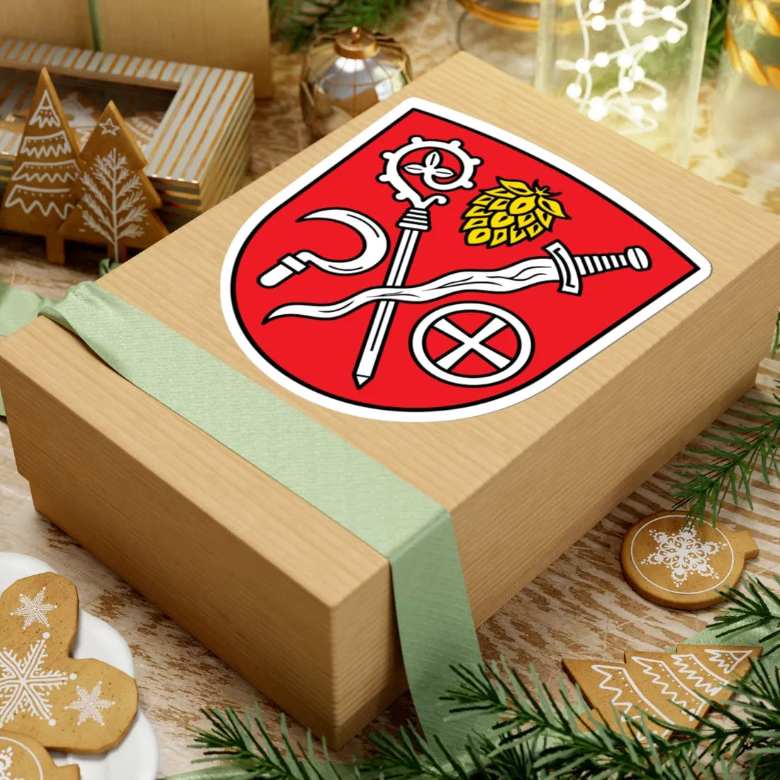 DEU Attenhofen COA (Germany) (Coat of Arms) STICKER Vinyl Kiss-Cut Decal - The Sticker Space