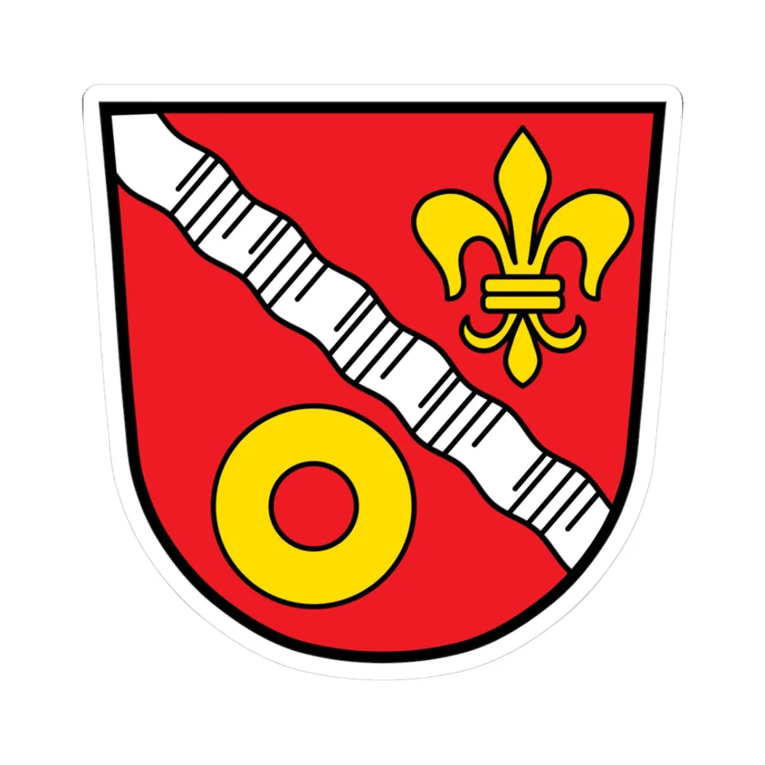 DEU Atting COA (Germany) (Coat of Arms) STICKER Vinyl Kiss-Cut Decal 3 Inch White - The Sticker Space