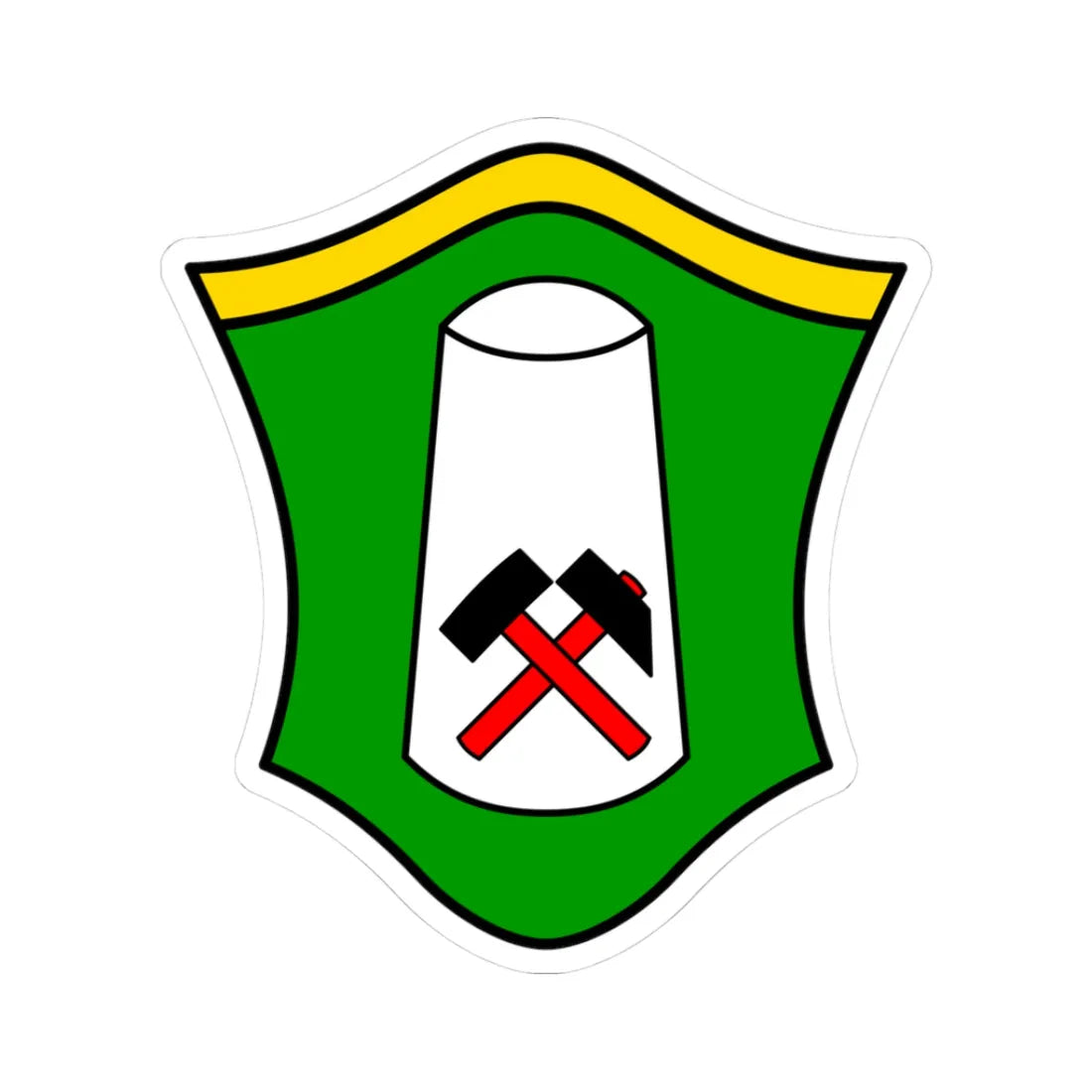 DEU Au bei Berchtesgaden COA (Germany) (Coat of Arms) STICKER Vinyl Kiss-Cut Decal 3 Inch White - The Sticker Space