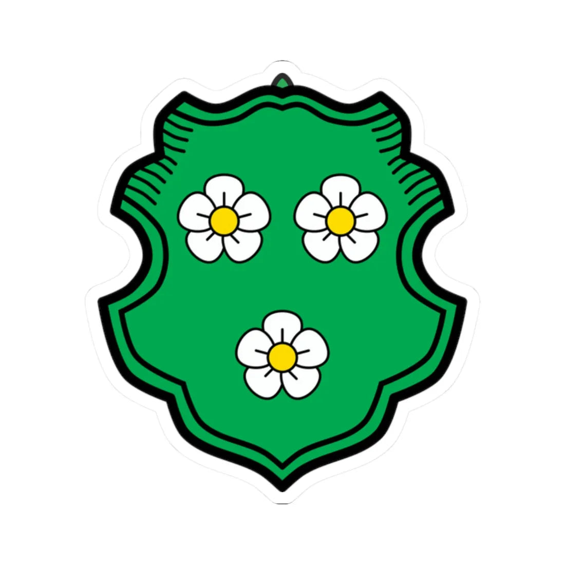 DEU Au in der Hallertau COA (Germany) (Coat of Arms) STICKER Vinyl Kiss-Cut Decal 2 Inch White - The Sticker Space